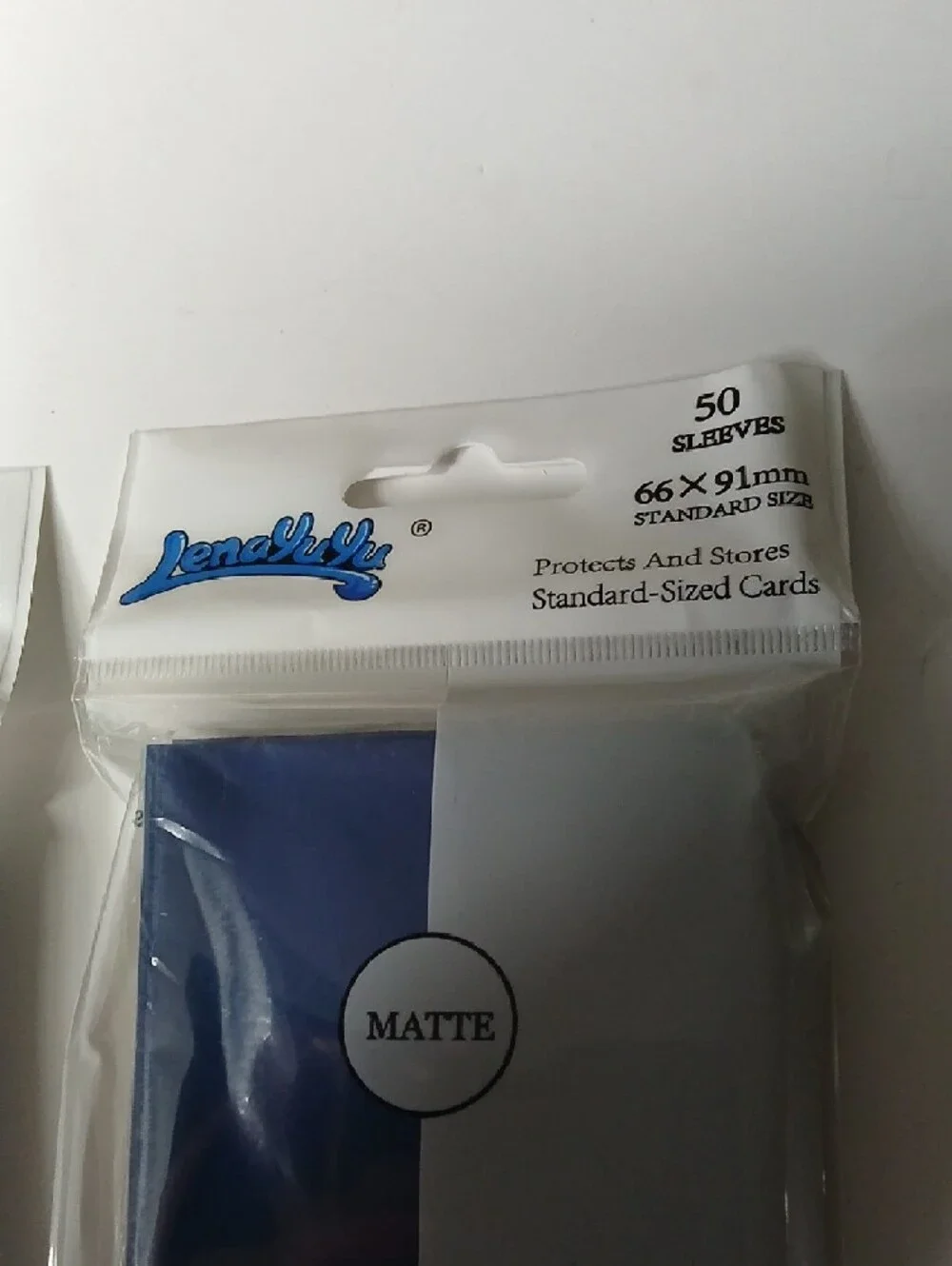 Matte Blue Standard Collectible Card Sleeves - 50 Pack X 2 Sets